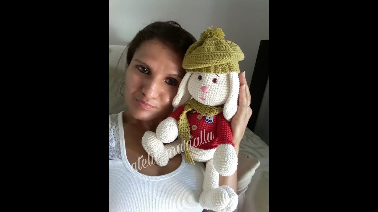 COELHINHO max em amigurumi cabeça parte 2