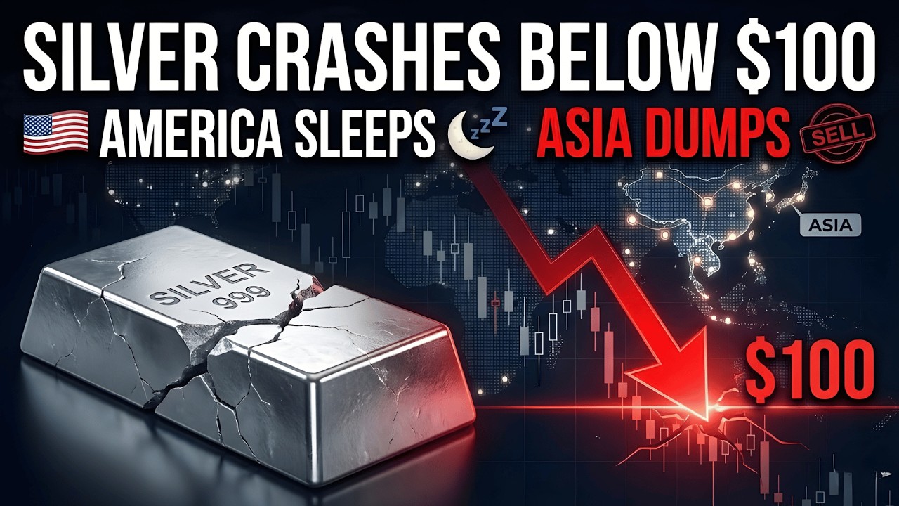 America Sleeps, Asia Dumps Silver: How Overnight Liquidation Destroyed $100 Support
