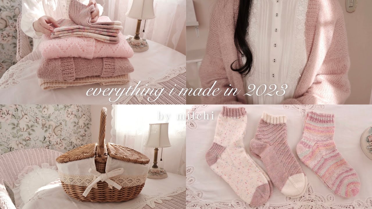 everything i made in 2023｜今まで編んだもの紹介｜セリア毛糸｜ SUB