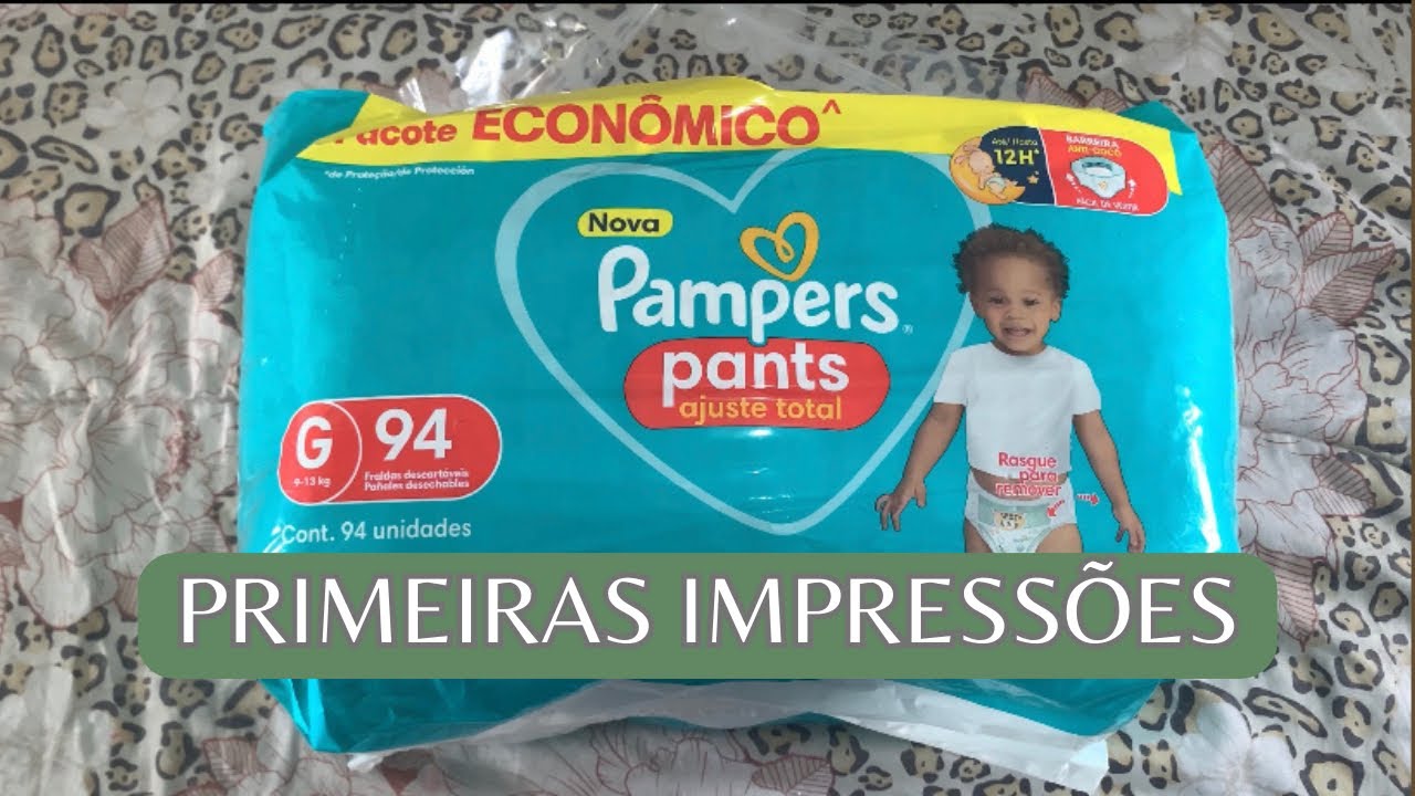 🧐✨PRIMEIRAS IMPRESSÕES da NOVA fralda AJUSTE TOTAL com barreira anti cocô 💩
