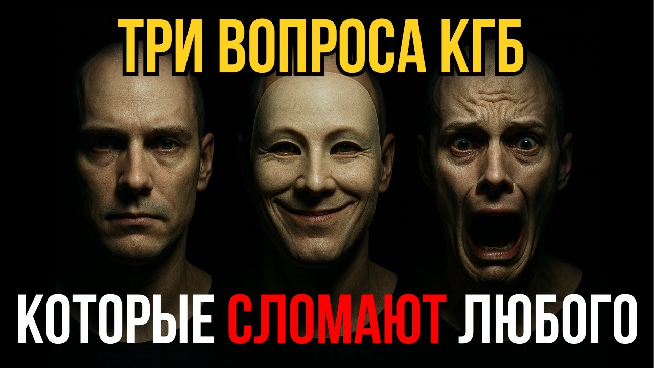 МЕТОД допроса КГБ: 3 вопроса, которые заставят любого сказать правду