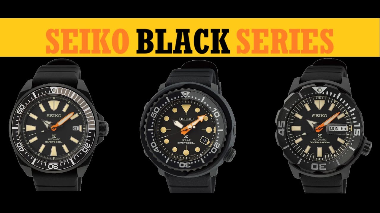 Seiko Black Series - Samurai, Tuna, Monster - recenzja, przymiarka, luma.