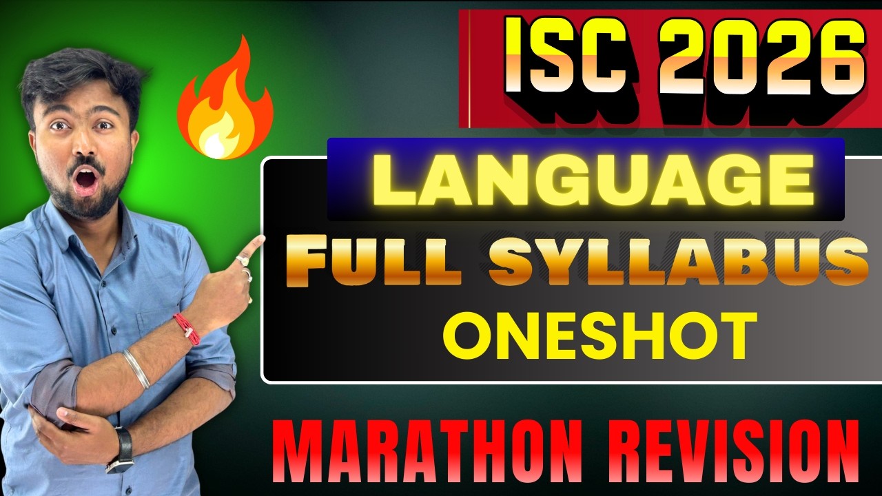 ISC LANGUAGE 2026:ONE SHOT😱MARATHON REVISION ✅COMPLETE SYLLABUS🔥BY AKASH TALKS ✅