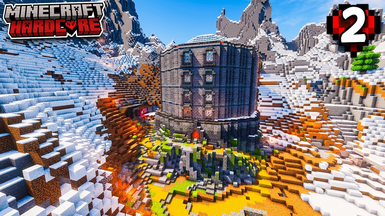 I Built A DWARVEN Library In Hardcore Minecraft