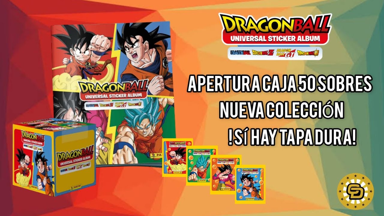 ALBUM DRAGON BALL UNIVERSAL PANINI - TODAS LAS SAGAS (apertura de una caja 50 sobres)