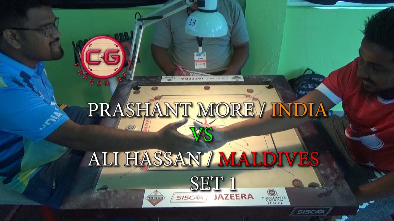 Carrom | Prashant More India Vs Ali Hassan Maldives SET 1