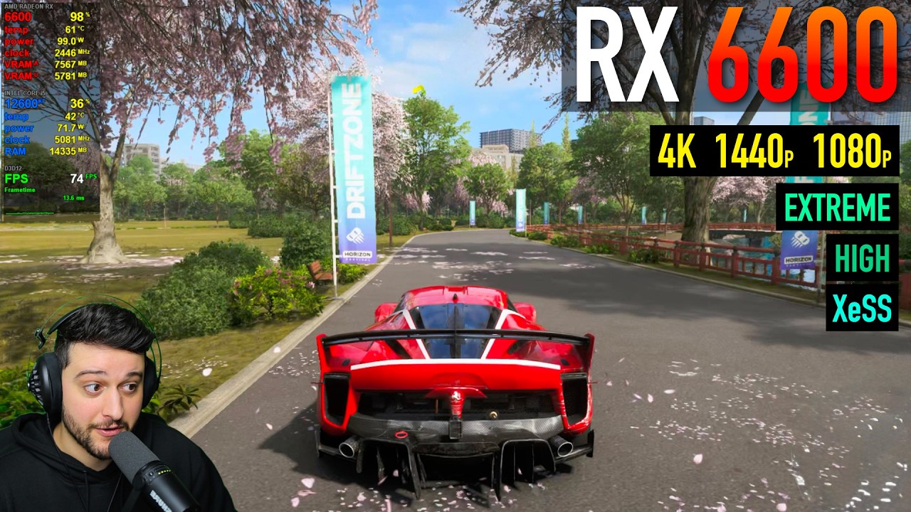 RX 6600 &mdash; Forza Horizon 6 &mdash; Отличные впечатления от игры на этой бюджетной видеокарте!