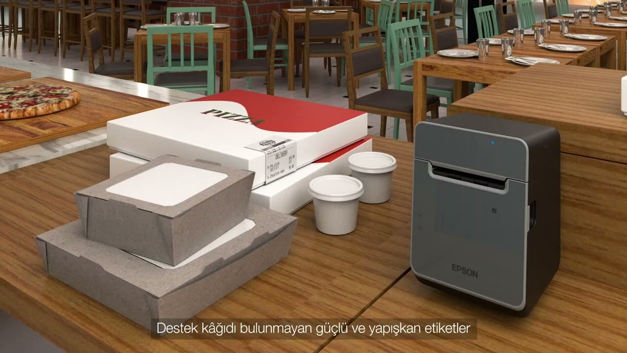 Epson TM-L100 astarsız etiket yazıcı