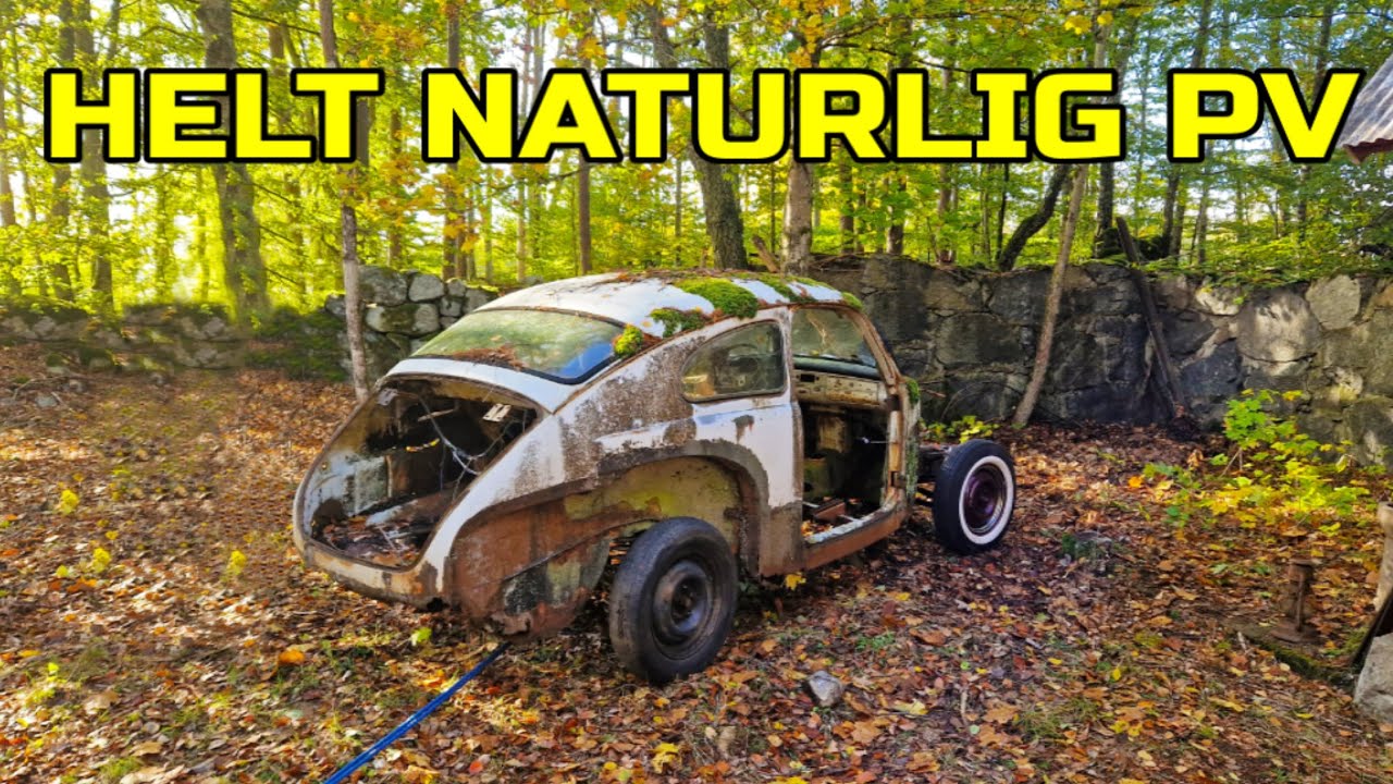 Drar på skogsäventyr och hämtar en Volvo PV 544.