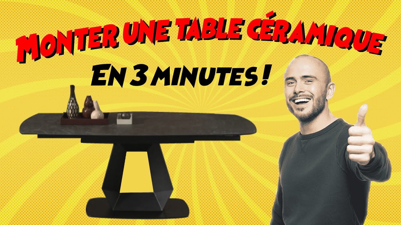 COMMENT MONTER UNE TABLE CÉRAMIQUE EN 3 MINS - TABLE THOR LIEVENS