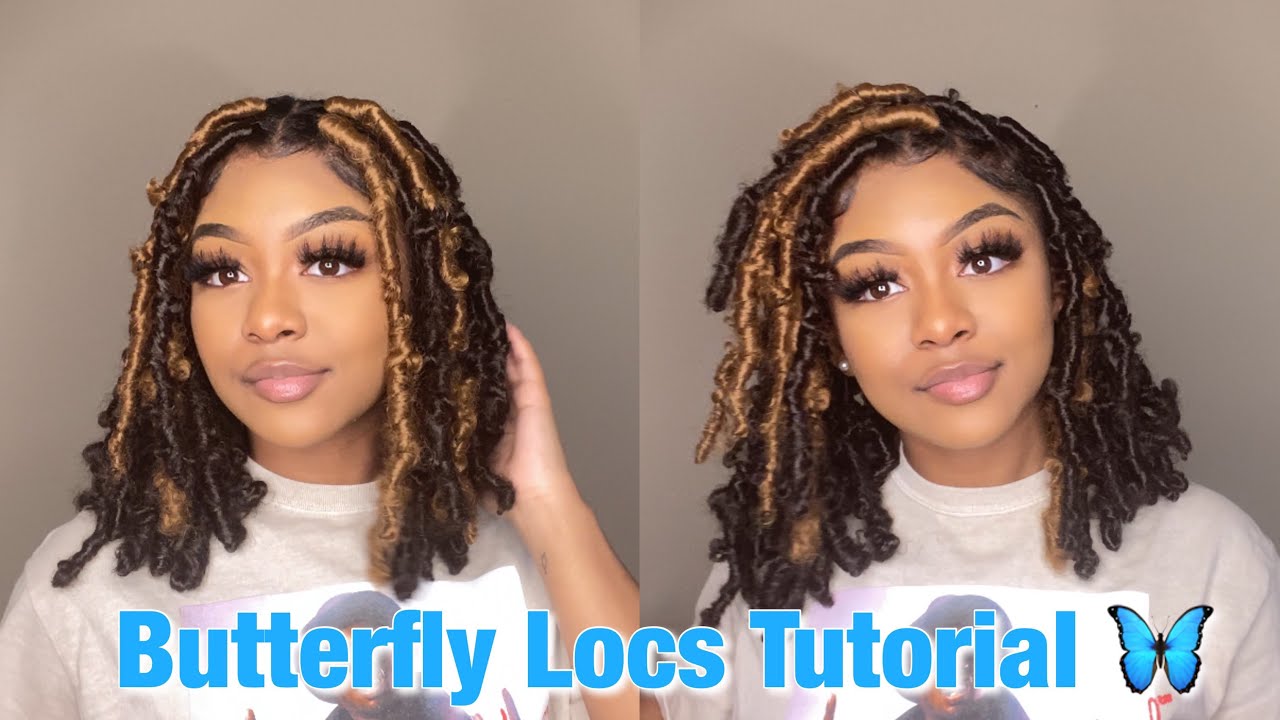 Tutorial | Bob Length Butterfly Locs 🦋 (Distressed Locs)