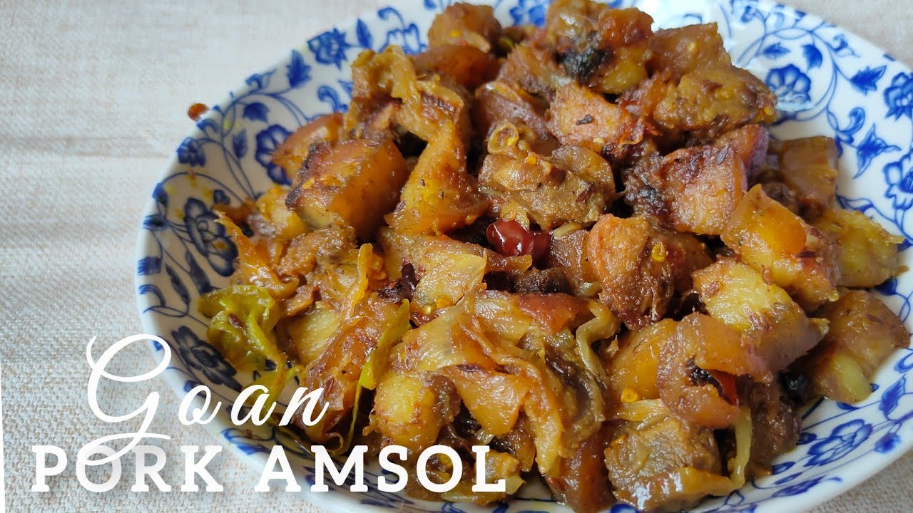 PORK AMSOL | How to make Goan Pork amsol | Goan food recipes | Goan Pork recipe | Easy Pork Fry