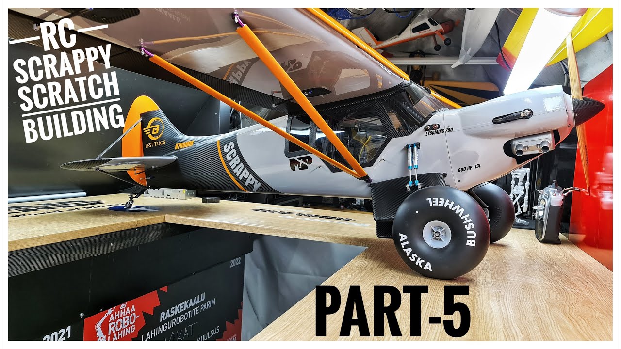 RC SCRAPPY Part-5, RC airplane building from scratch. 3M vinyl wrapping, 3D printed RC aircraft, DIY