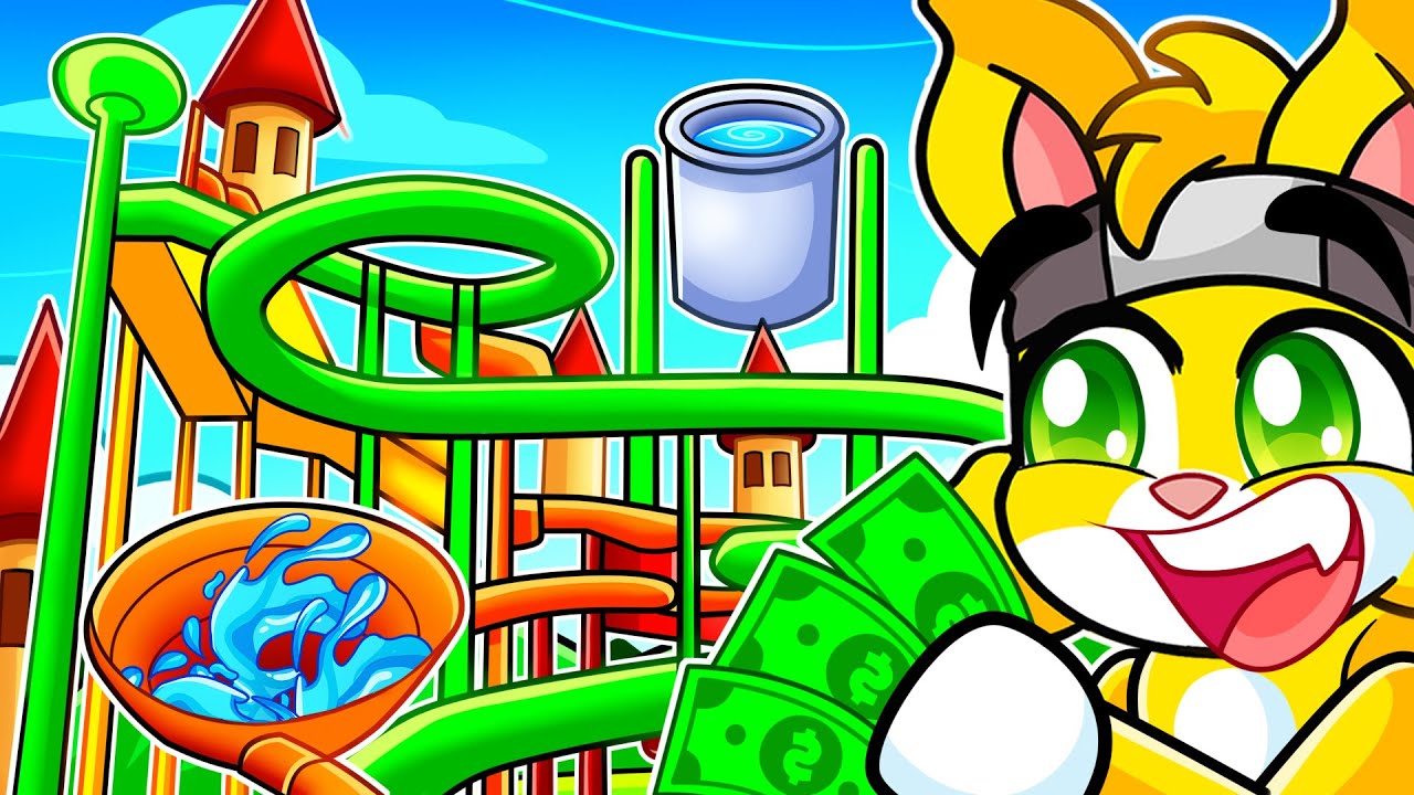 ¡Construimos el PARQUE ACUATICO mas GRANDE y LUJOSO de Roblox!