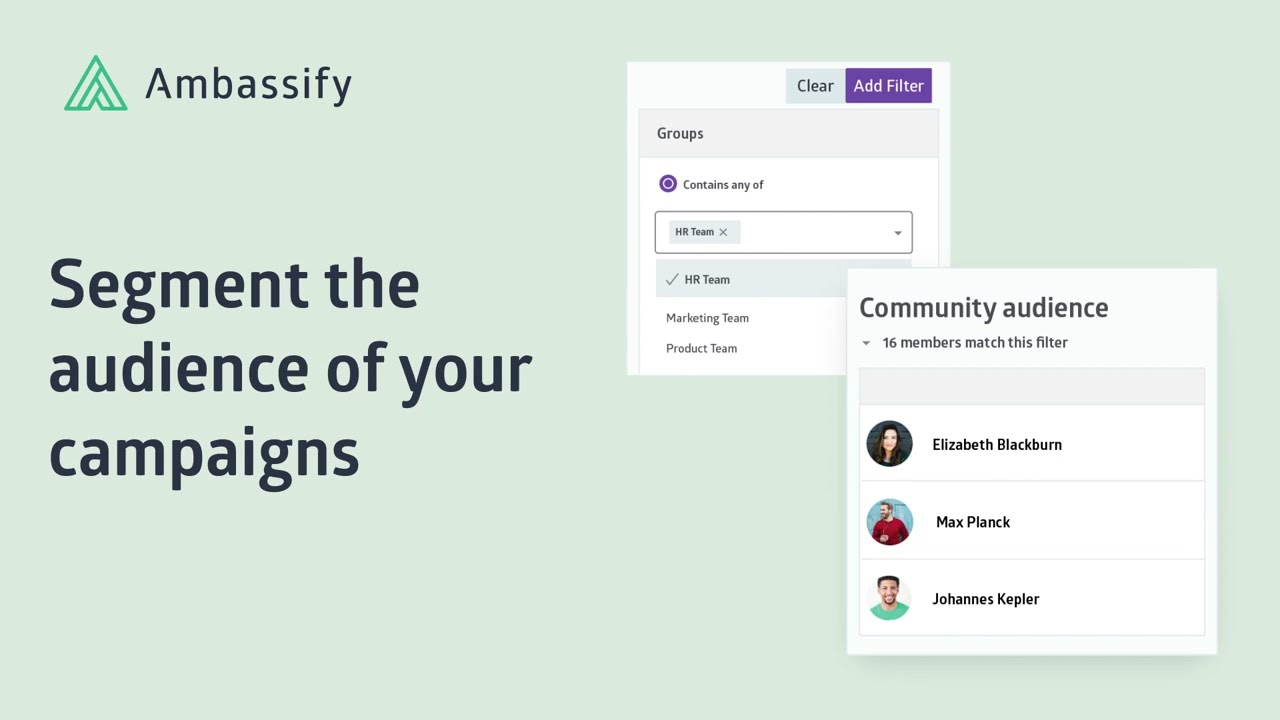 Feature: Segment the audience of your campaigns