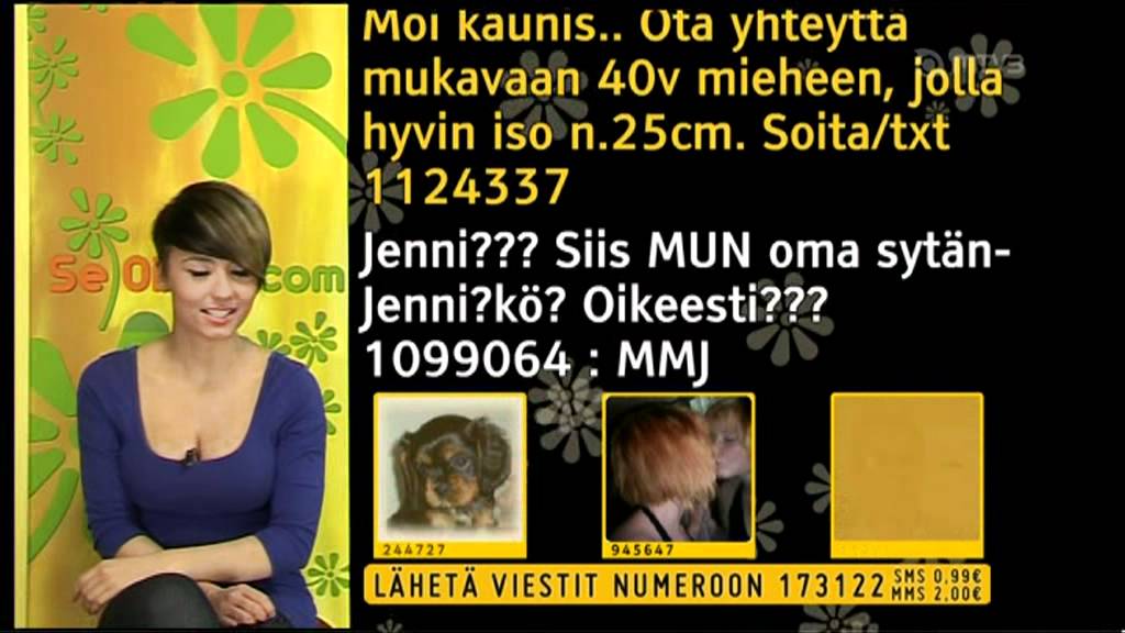 Jutta mukavassa sinisessä tissitopissa
