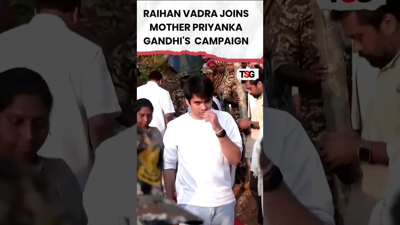 #watch | Raihan Vadra Joins Mother Priyanka Gandhi's Election Campaign in Wayanad