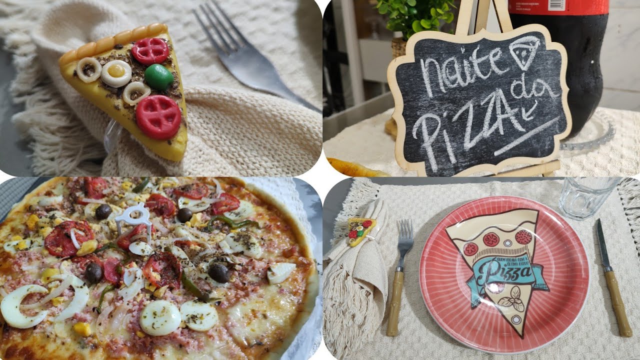 MESA POSTA SIMPLES PARA NOITE DA PIZZA!