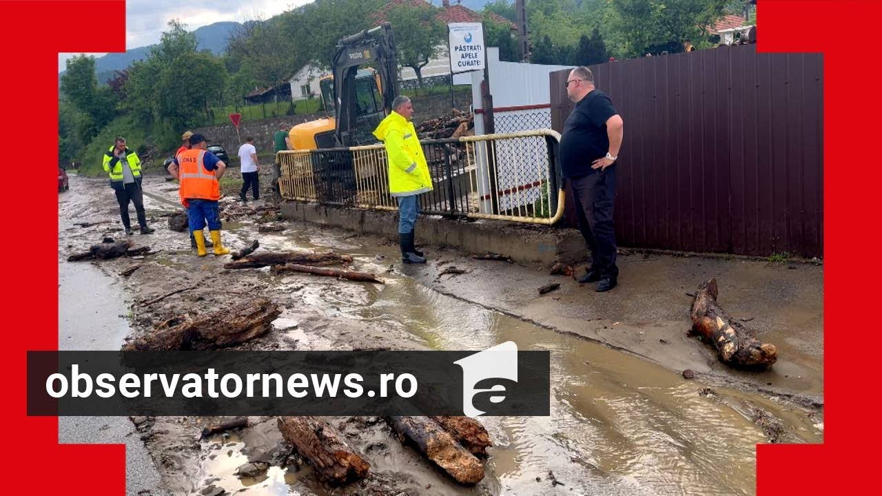 Valea Jiului sub cod portocaliu de ploi. Sistemul de canalizare a cedat