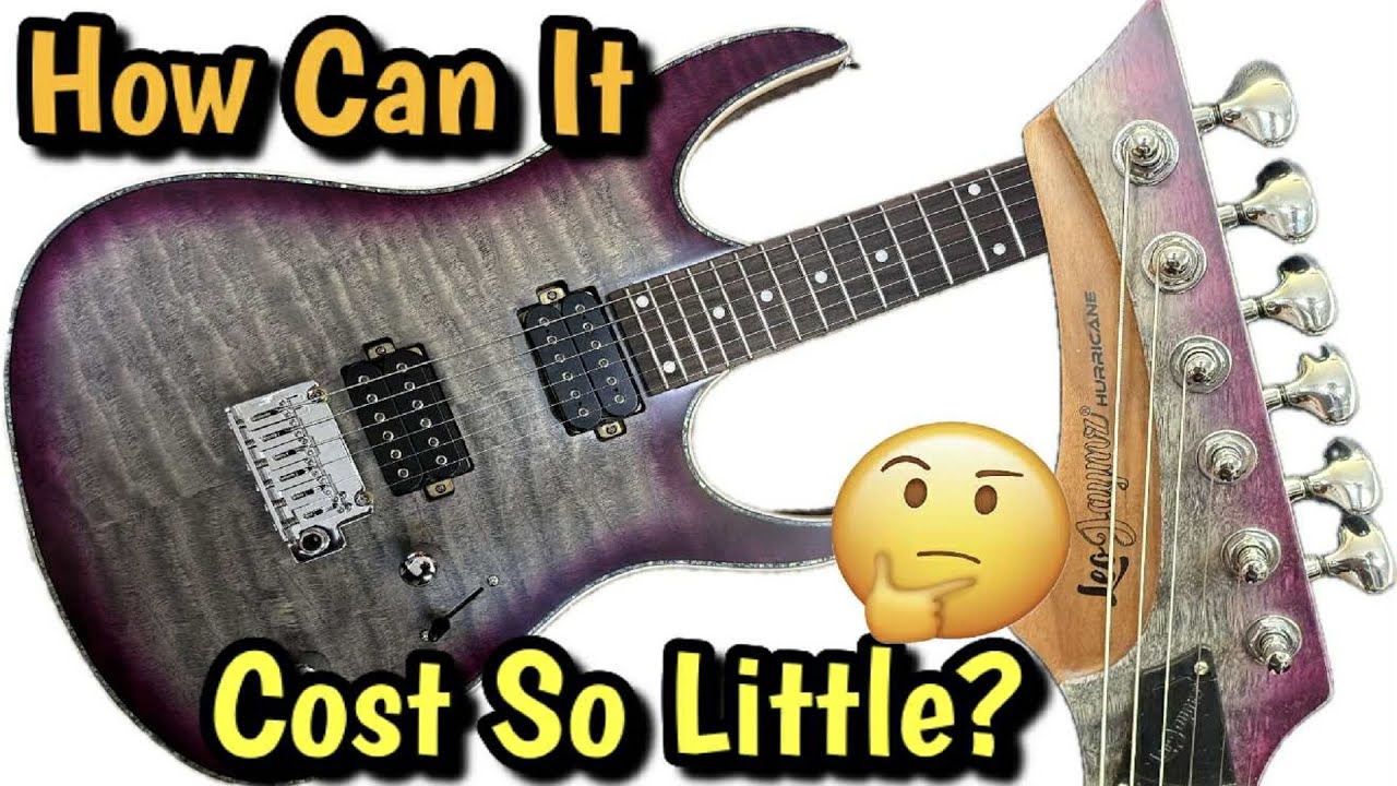 Amazon Guitar Alert! The Leo Jaymz Hurricane!! Full Tear Down, Review , and Demo!