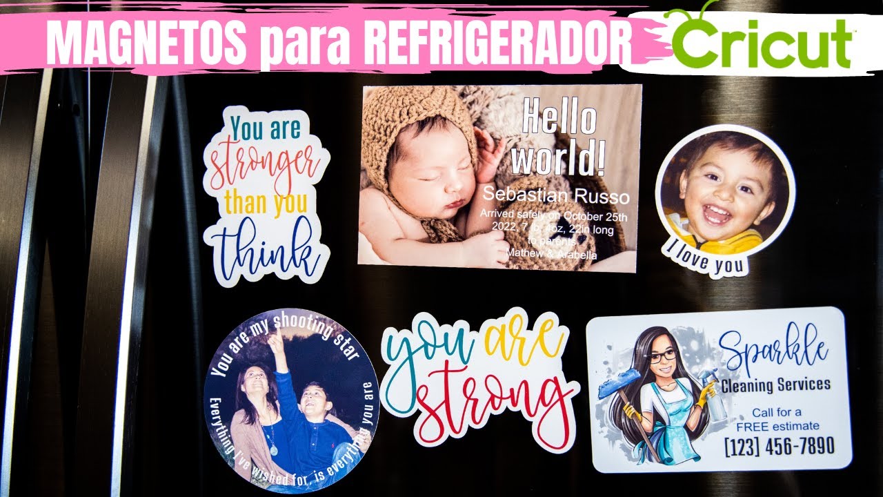 Como hacer IMANES para Refrigerador con Imprimir y Cortar de Cricut | Imanes Decorativos para Nevera