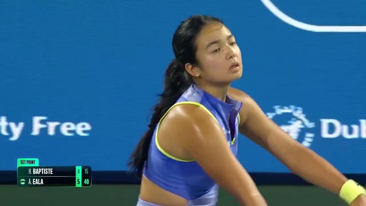 Highlights: Dubai R1 - Alex Eala vs. Hailey Baptiste - 2026 Dubai Duty Free Tennis Championships
