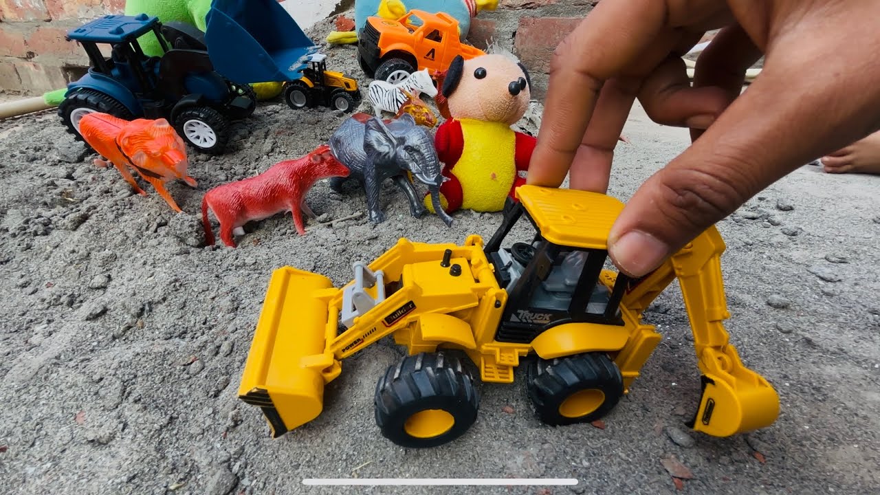 Tiger Ne Hamare JCB Ko Tod Diya🐅! toys cartoon🚜| DK Cartoon Toys