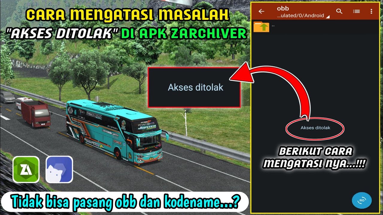 Tutorial...!!! | CARA MENGATASI AKSES DITOLAK DI APK ZARCHIVER | TERBARU