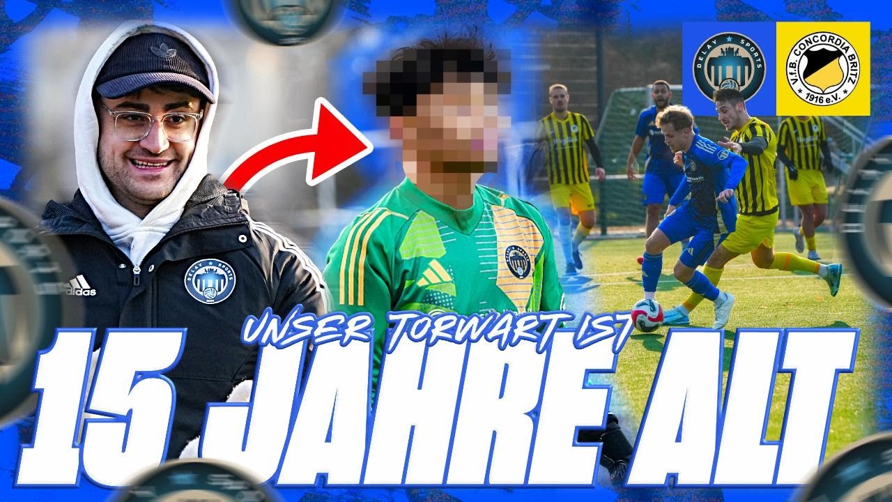MIT 15 JAHREN ERSTES DELAY SPIEL🔥😍 Testspiel vs. Landesligisten ⚽️