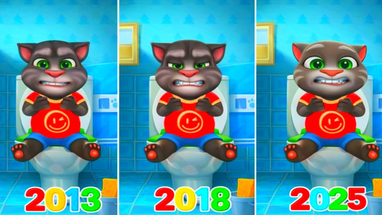 Talking Tom Cat 2013 vs Talking Tom Cat 2018 vs Talking Tom Cat 2025 🧀🧀🧀