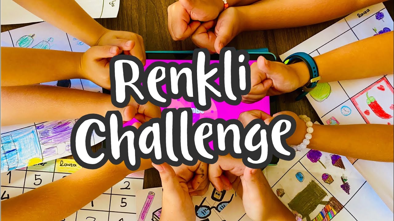 🌈Renkli Challenge Yapıyoruz 🌈 Oyun Etkinlikleri 🙌 Etkinlik Videosu / Paper Dıy @hafsanin-dunyasi 