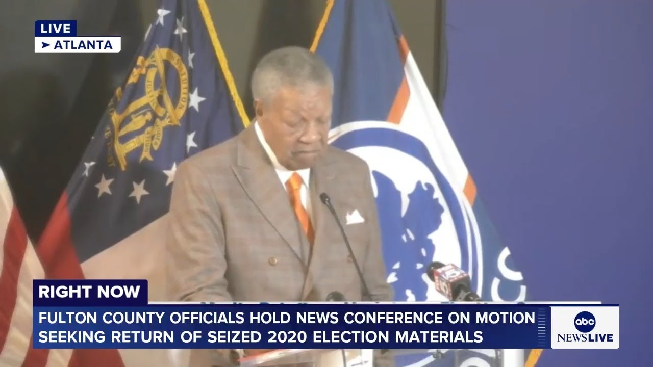 LIVE: Fulton County officials speak on motion seeking return of seized 2020 election materials