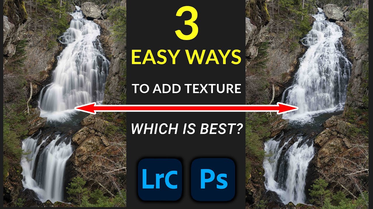 How to Easily Add TEXTURE to WATERFALL Images