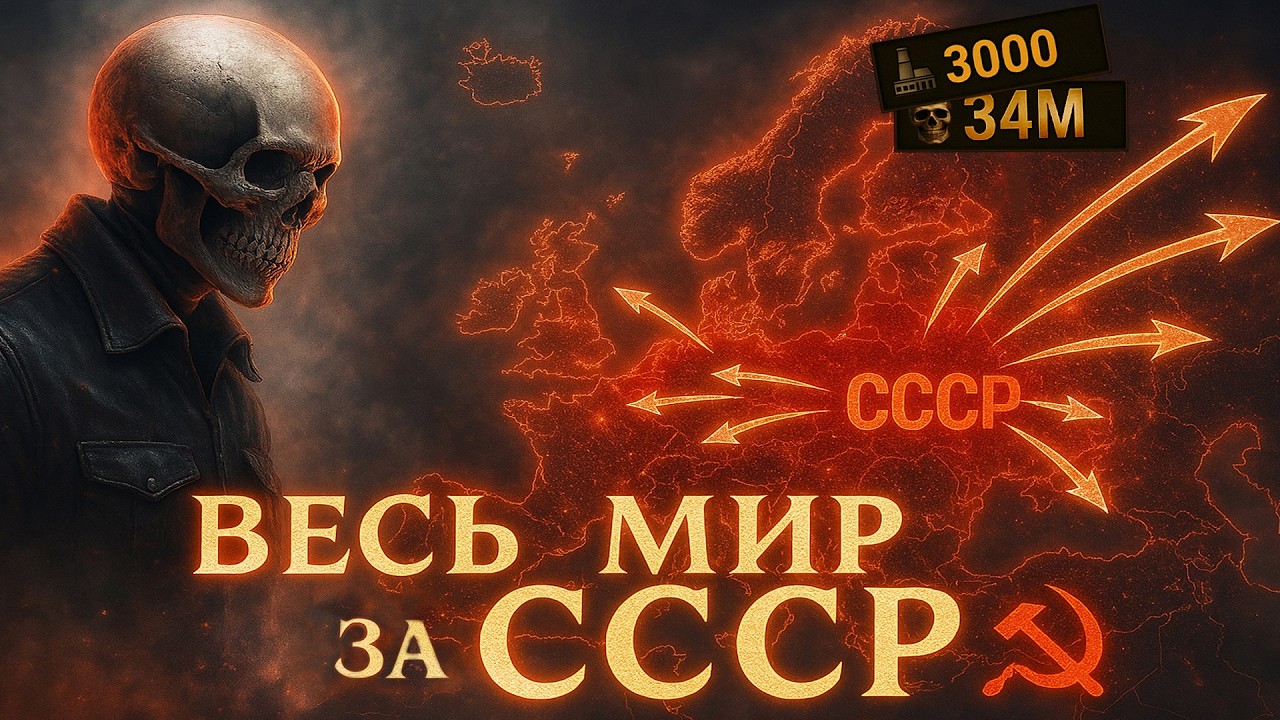 ЗАХВАТ МИРА за СССР в HEARTS OR IRON 4