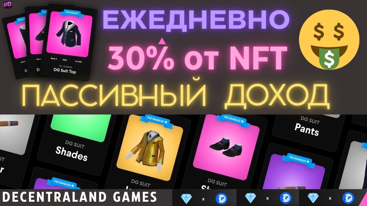 КАК ПОЛУЧАТЬ ПАССИВНЫЙ ДОХОД 30% ЕЖЕДНЕВНО СДАВАЯ NFT В АРЕНДУ? | DECENTRALAND GAMES