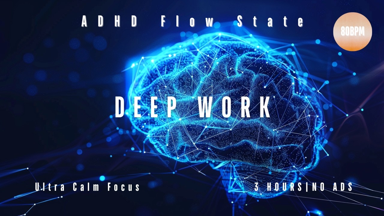 ADHD Deep Work Music   80 BPM Ultra Calm Focus for Coding & Writing vol.2