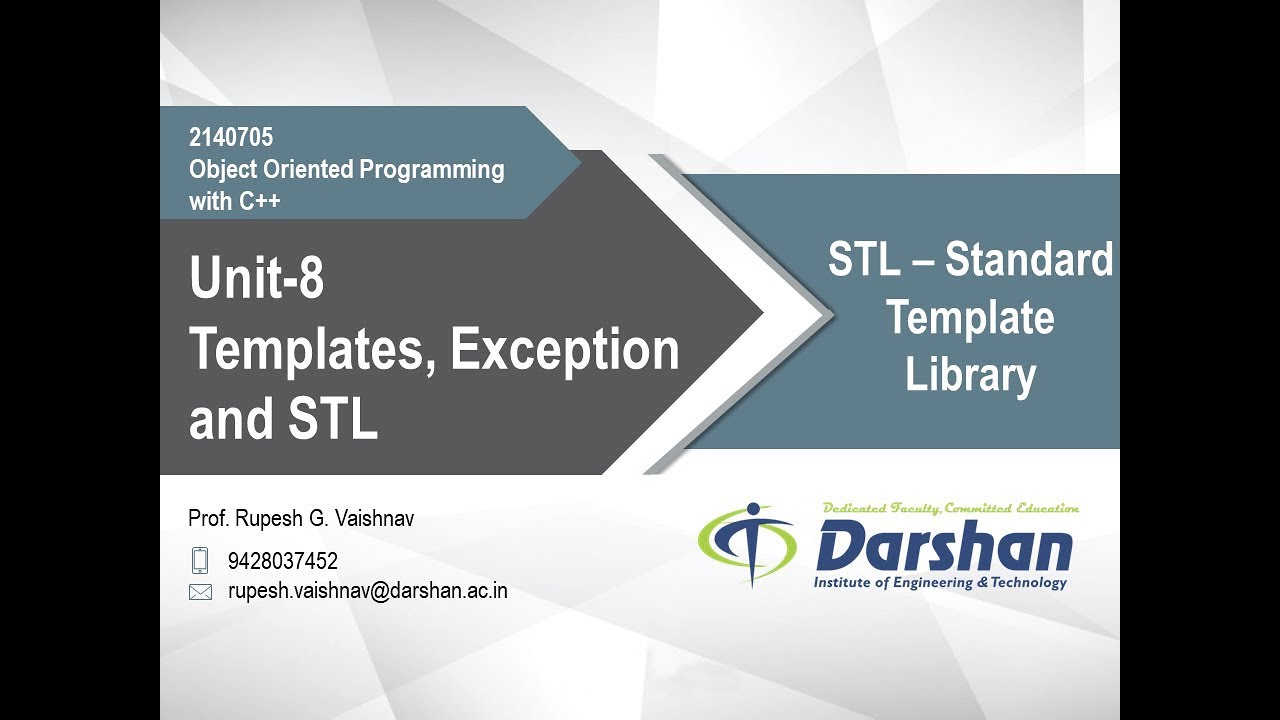 8.05 STL-Standard Template Library