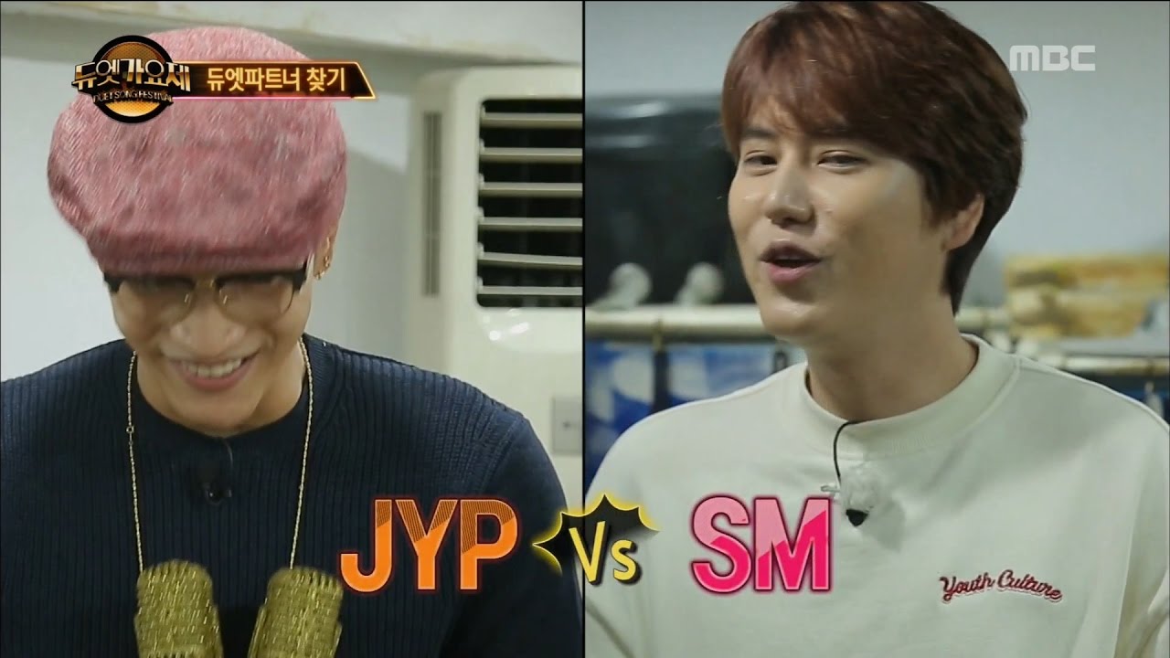 [Duet song festival] 듀엣가요제 - Kyuhyun VS JUN.K, competing for shoulder size?!  20161104