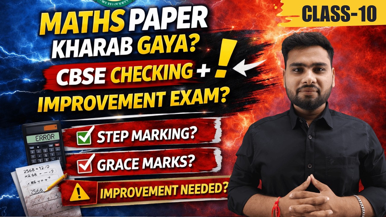 Class 10 Maths Paper Tough? Result se Pehle Yeh Video Zaroor Dekho! #cbseclass10 #improvementexam
