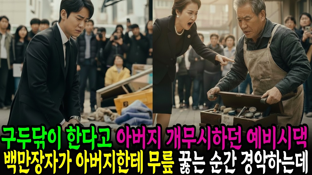 구두닦이 한다고 아버지 개무시하던 예비 시어머니, 백만장자 회장이 아버지 앞에 무릎꿇는걸 본 순간 시어머니 경악하는데... | 인생사연 | 노후사연 | 시니어사연