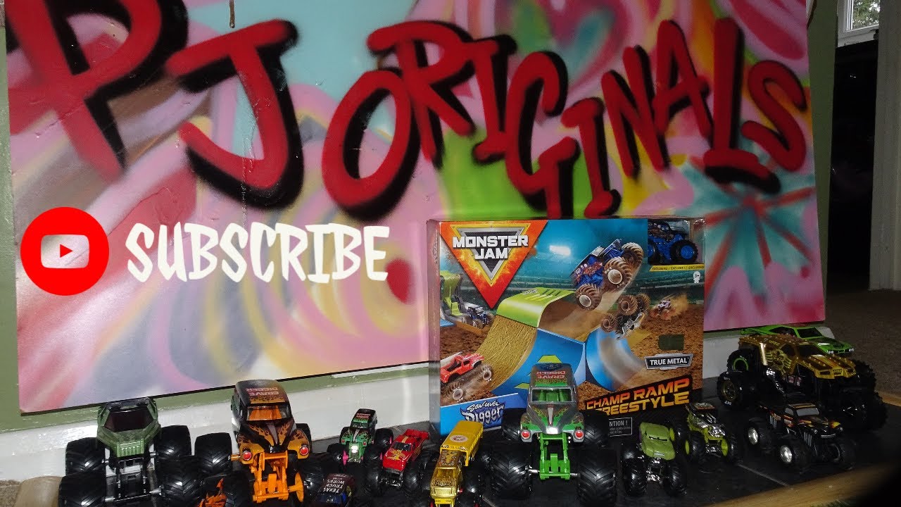 MONSTER JAM DIRT Champ Ramp Freestyle with Launch Stabiliser.