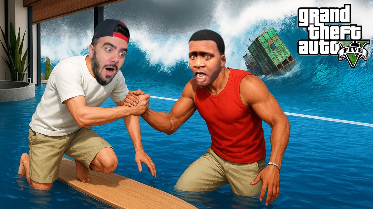 FRANKLININ EVINI SU BASTI KURTARMAYA GELDIM - GTA 5 MODS