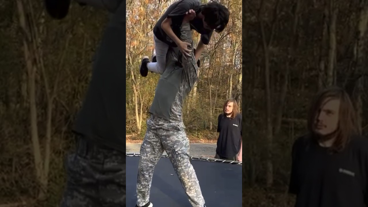 Huge Body Slam! - Backyard Wrestling Crazy Moments