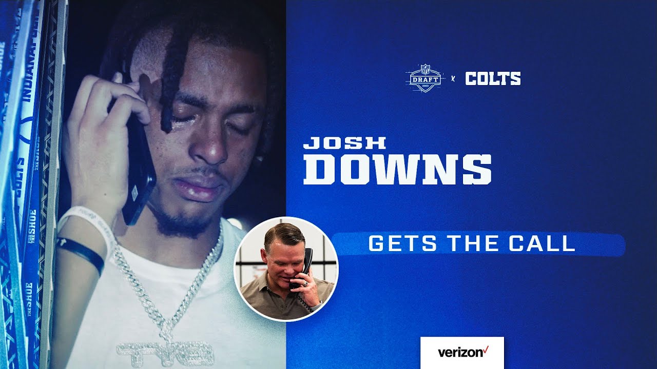 2023 Draft: WR Josh Downs Draft Phone Call