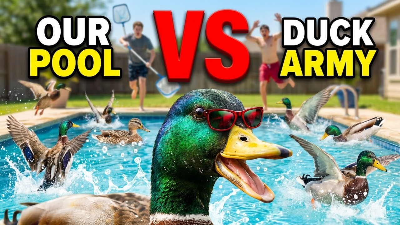 🦆 DUCKS INVADED OUR POOL! You won't believe what happened! 🏊‍♂️