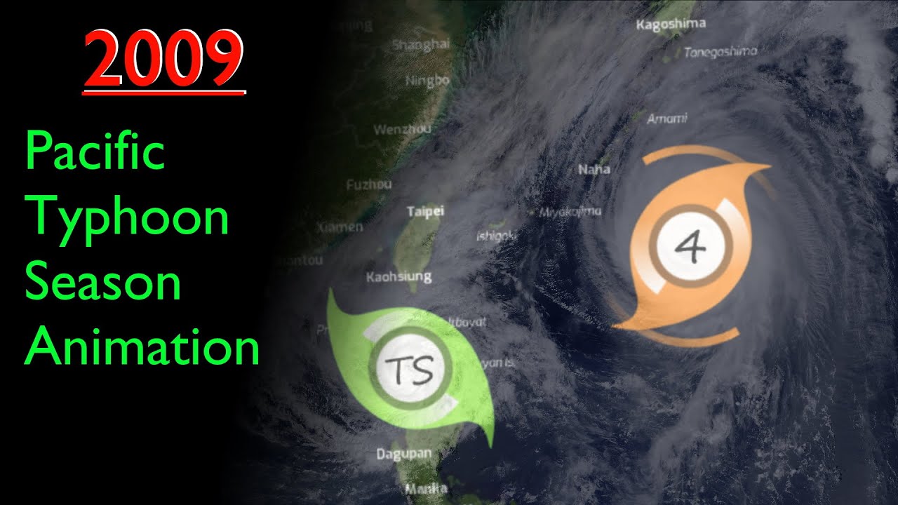 2009 Pacific Typhoon Season Animation