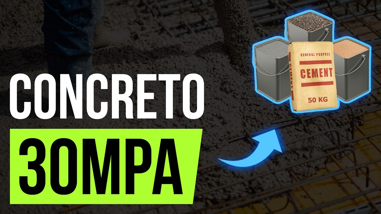 Como Fazer CONCRETO 30 MPA: Traço e Dosagem (Passo a Passo)