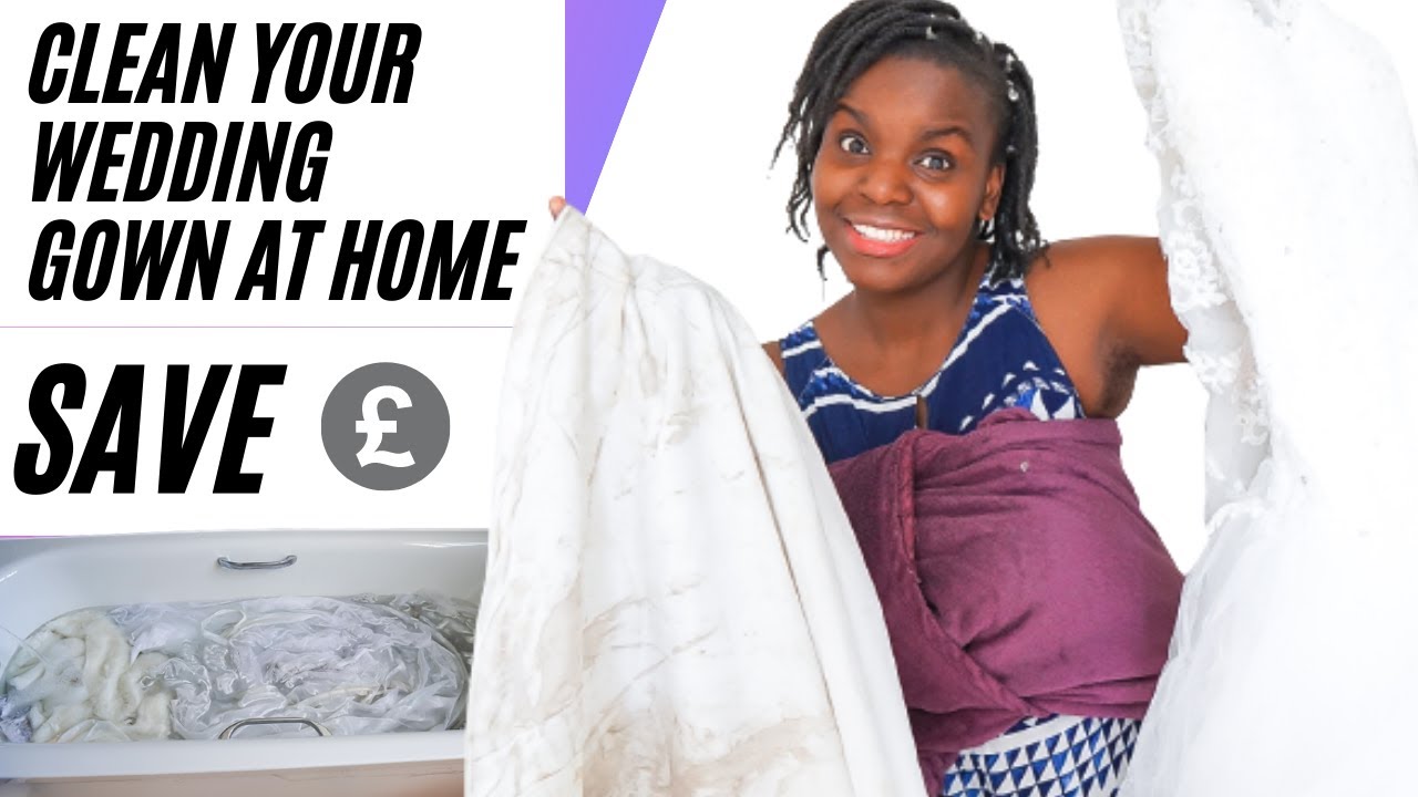 How To Clean Your Dirty Wedding Gown For Less At Home