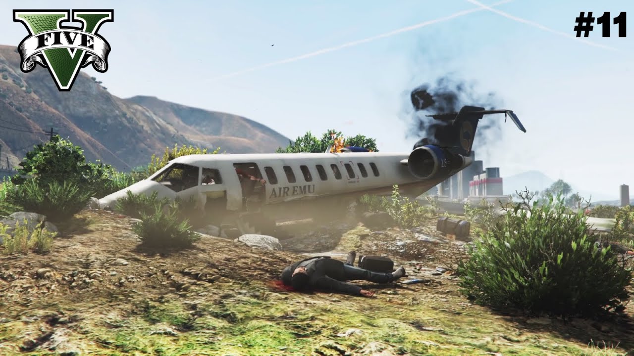 EEN VLIEGTUIG UIT DE LUCHT SCHIETEN | gta 5 story PlayThrough #11 (NL) (XBOX)