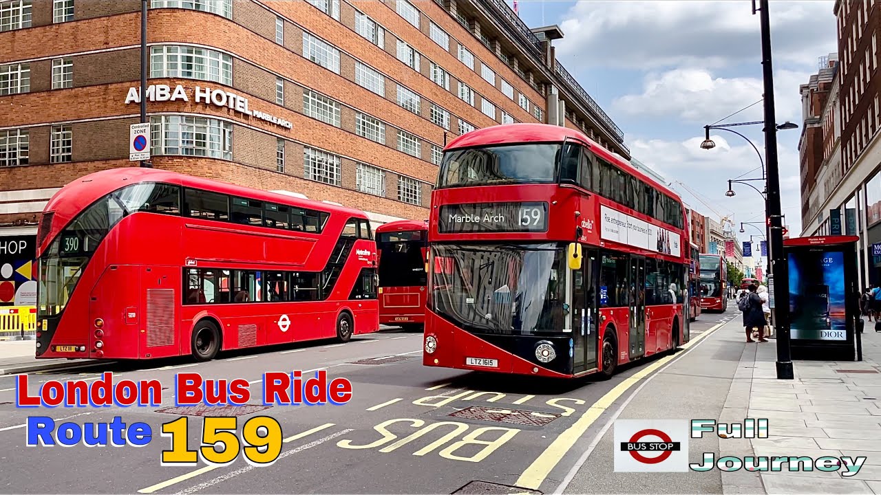 London Bus Ride 🇬🇧 Route 159 - Streatham to Marble Arch Crossing Westminster Bridge | Full Journey